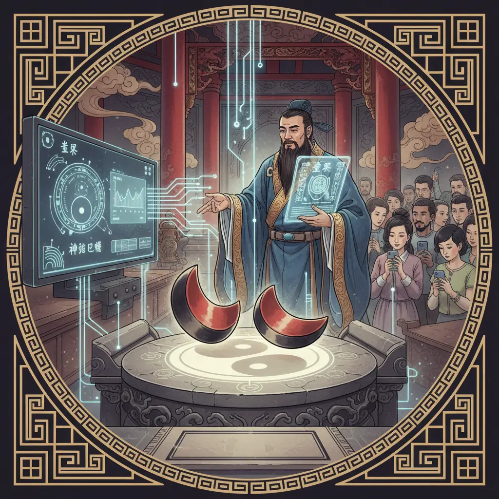 道教問神 - 擲筊